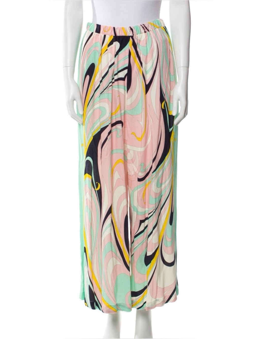 Emilio Pucci Pastel Wide-Leg Pants